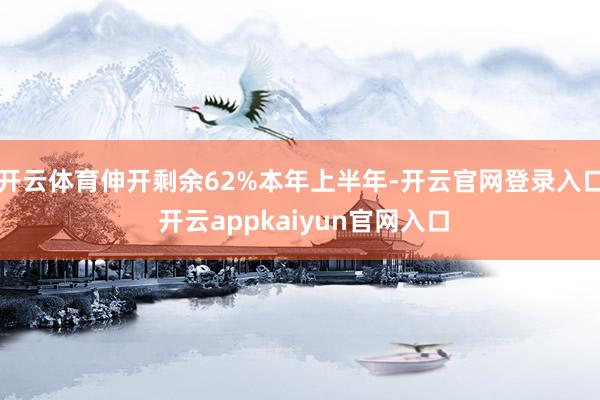 开云体育伸开剩余62%本年上半年-开云官网登录入口 开云appkaiyun官网入口